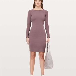 Lululemon Contour Dress Nulu Antique Bark Size 2